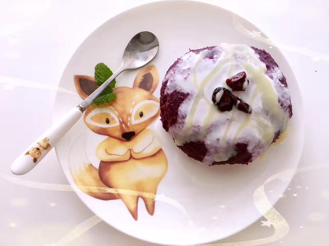 【酸奶果仁紫薯泥】简易甜点 瘦身健胃