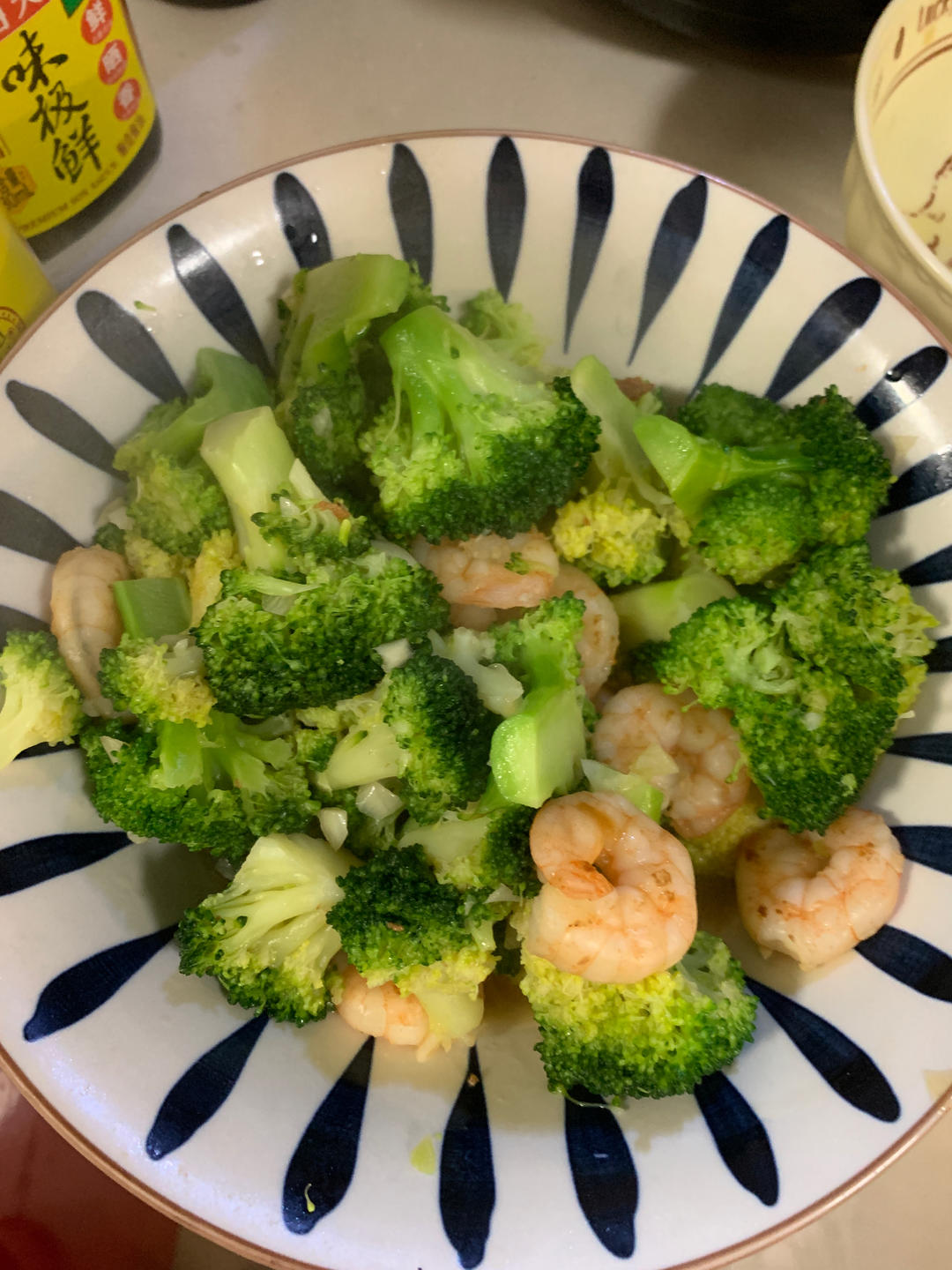 减肥去脂的西兰花炒虾仁