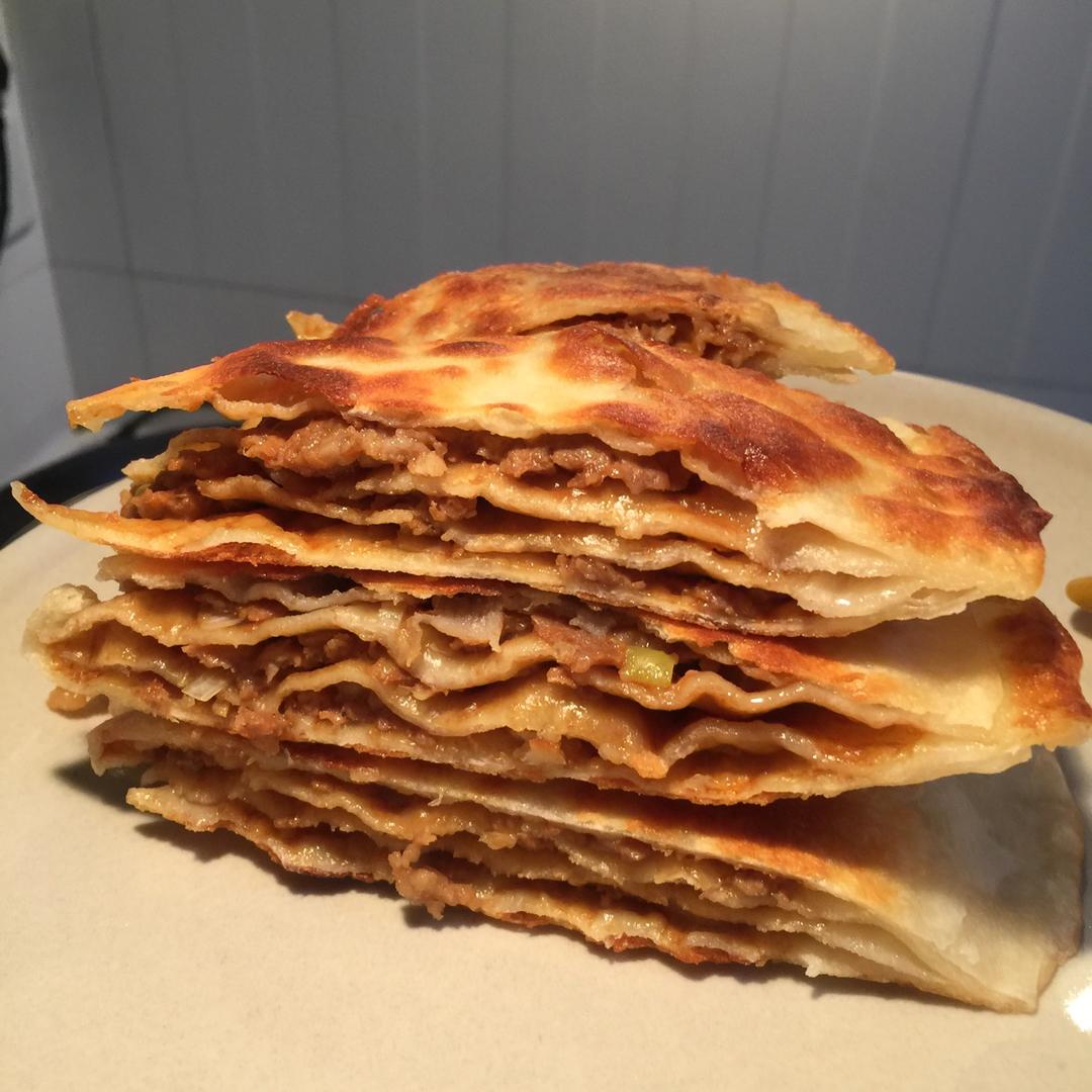 【千层牛肉饼】