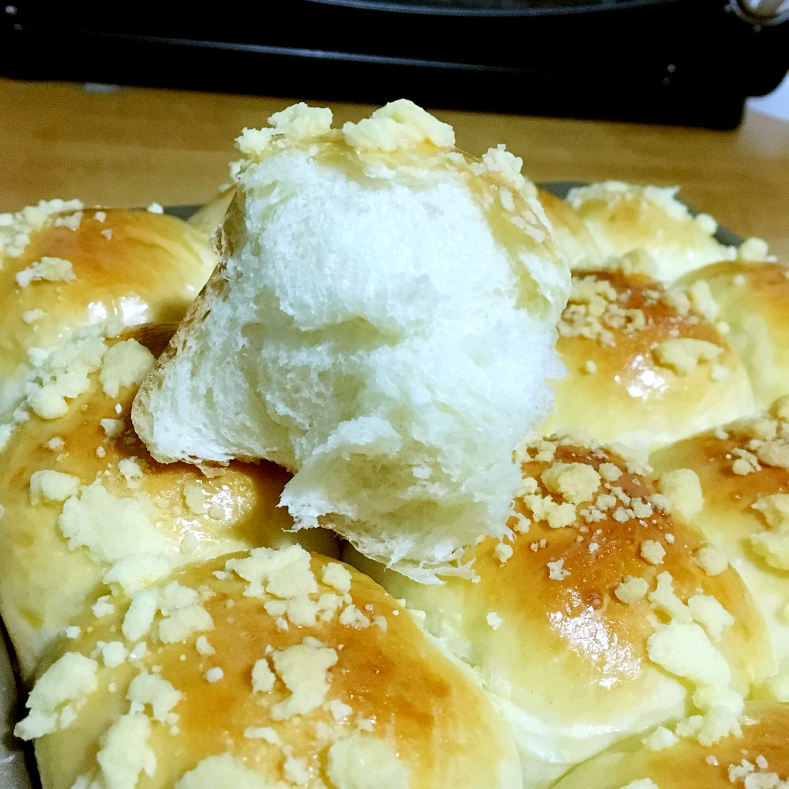 奶香酥粒面包