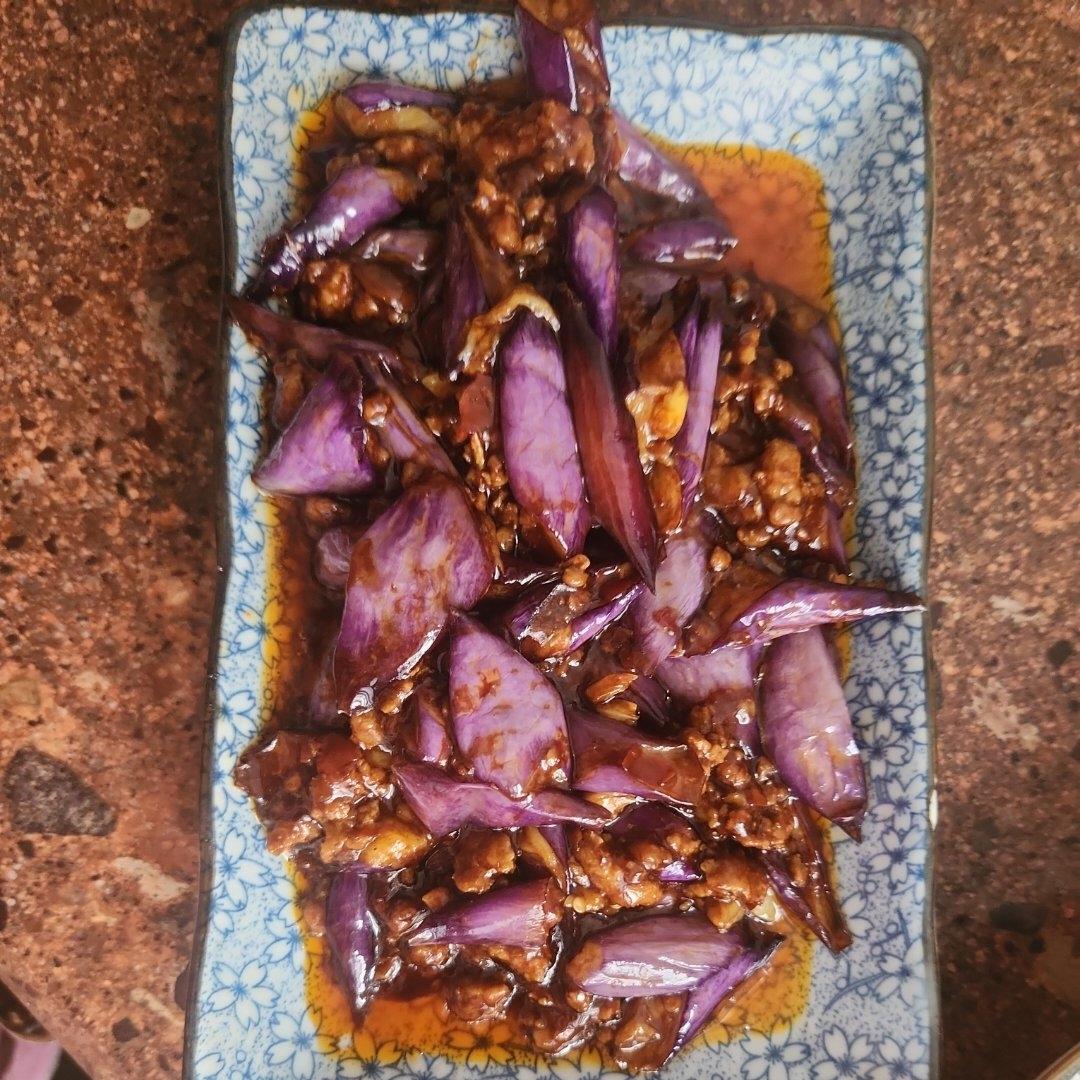 红烧肉沫茄子