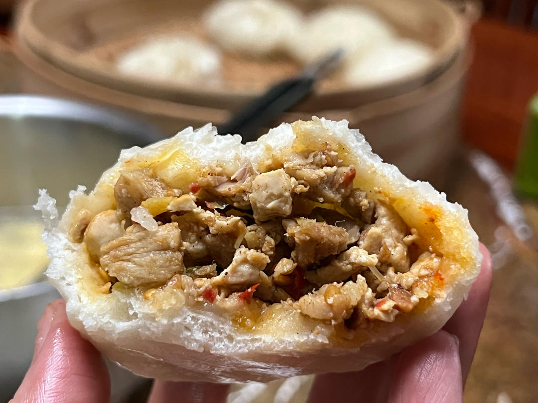 豆腐馅包子（五花肉，豆腐，葱）