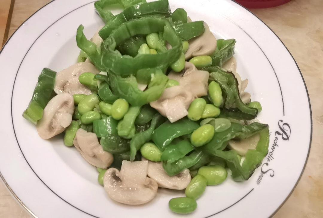 素炒鲜口蘑（白蘑菇），快手家常菜