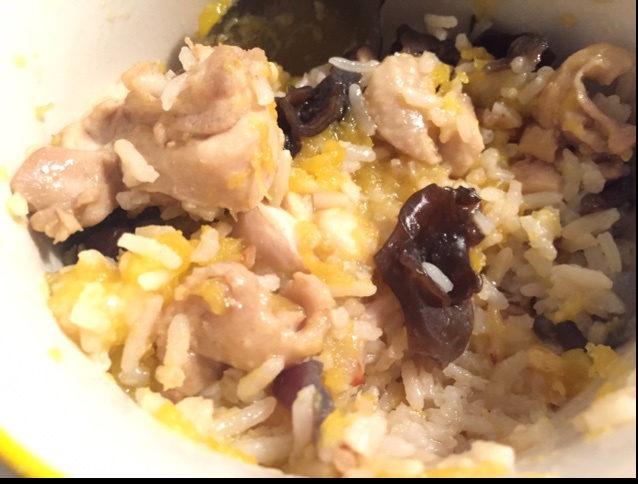 南瓜鸡肉饭