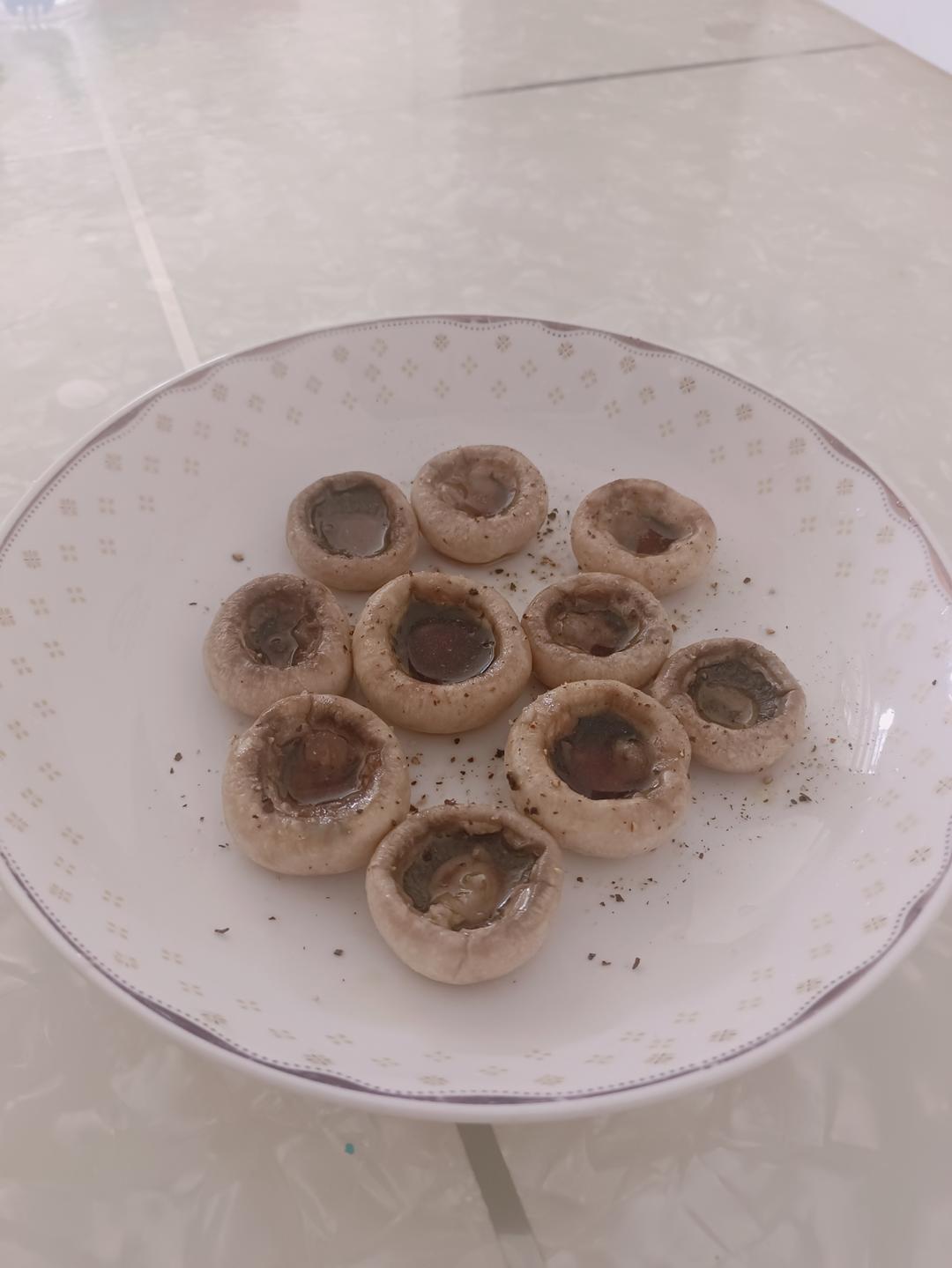 香煎口蘑  鲜的扭起来
