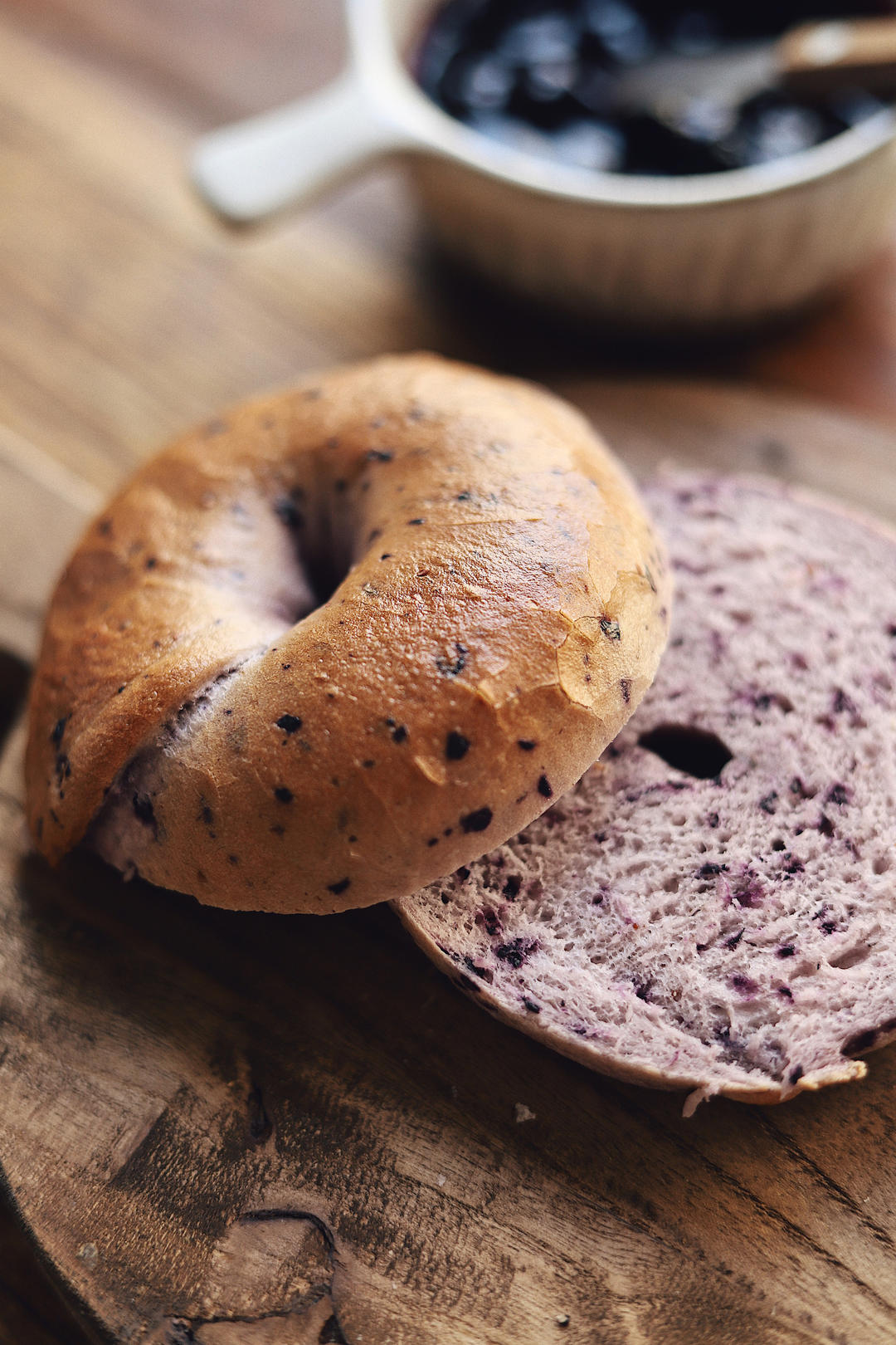 蓝莓贝果 无糖无油（普通和全麦）