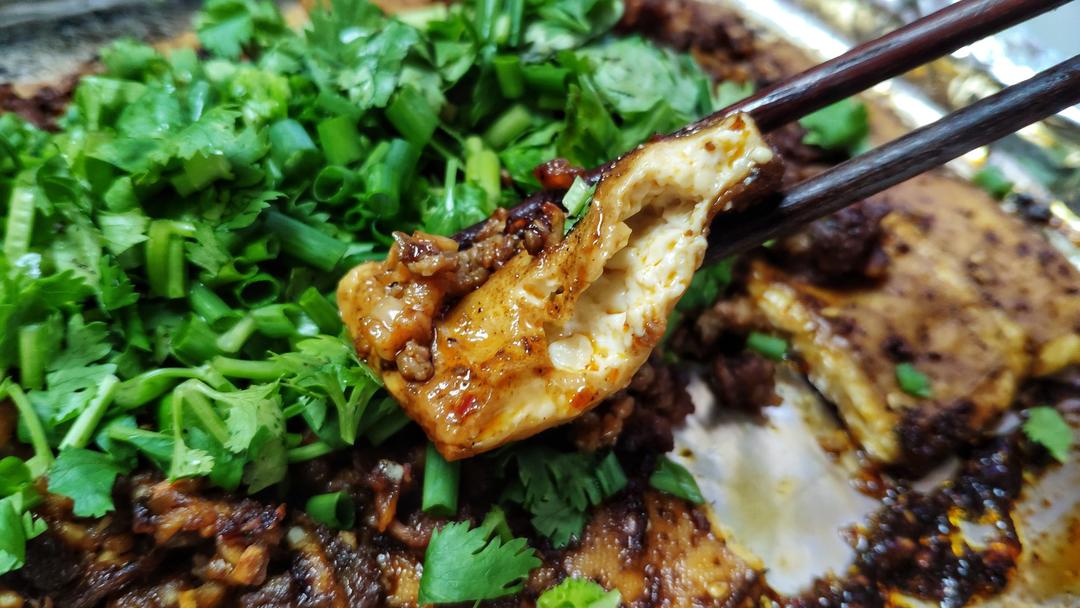 好吃赛过肉的烤包浆豆腐