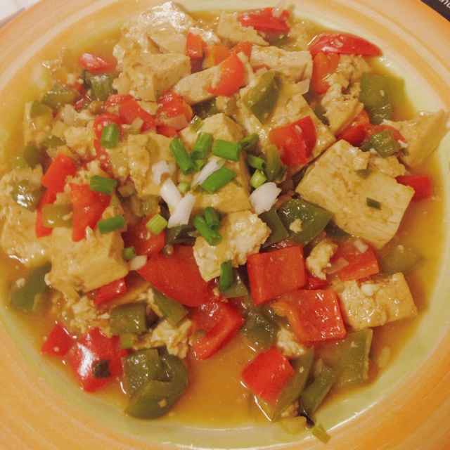 家常豆腐(彩椒版)