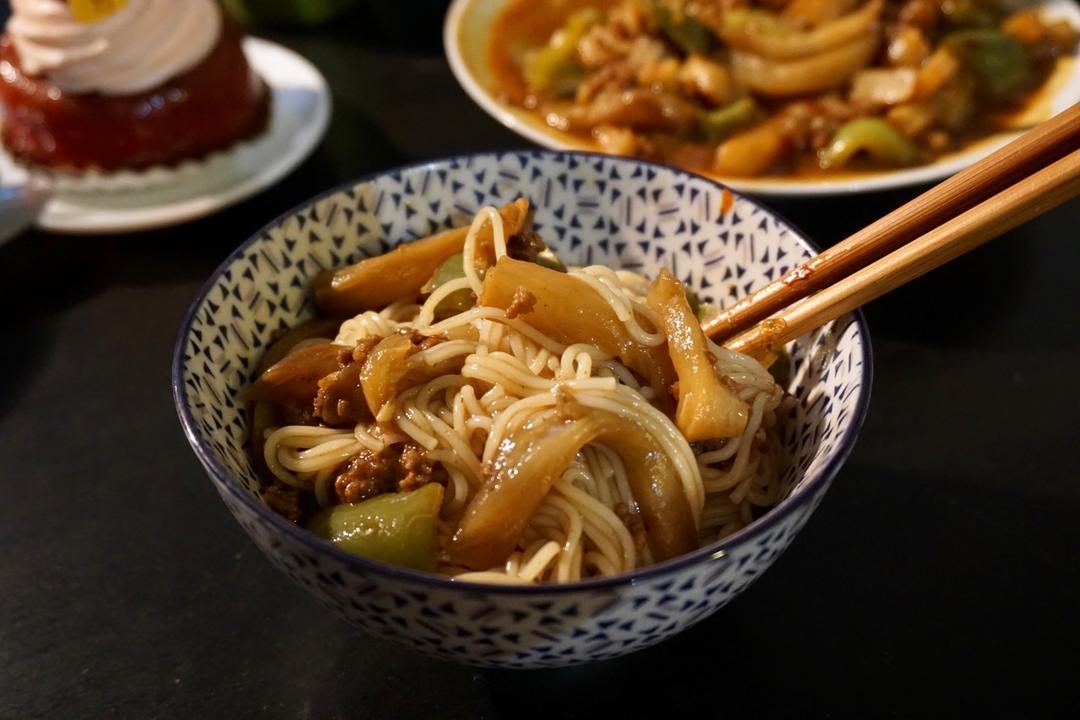 红烧茄子豆角
