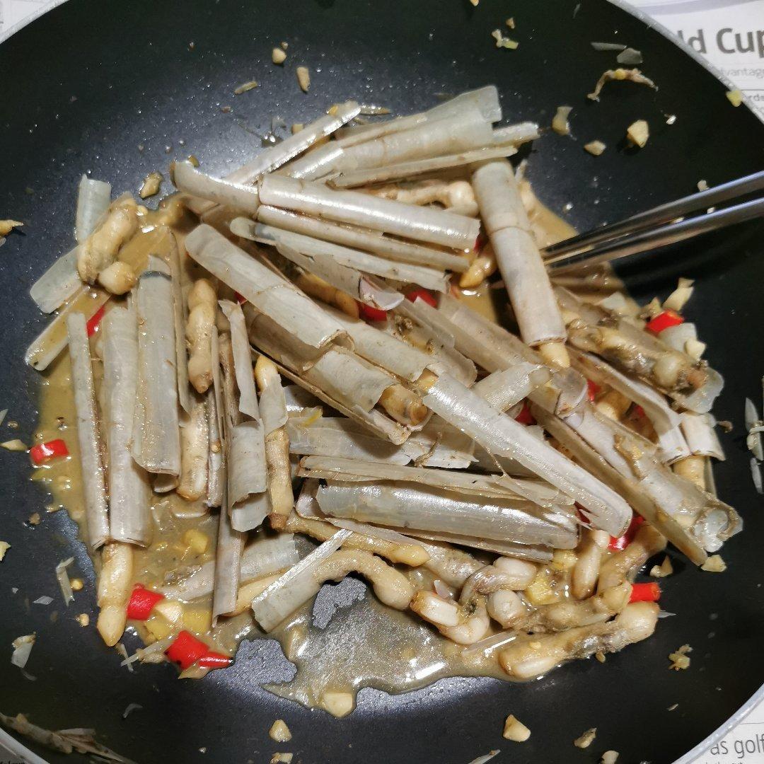爆炒竹蛏