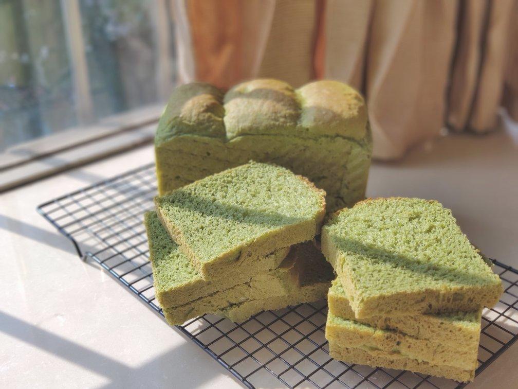 🍞超软糯艾草奶香吐司面包—下厨房独家原创