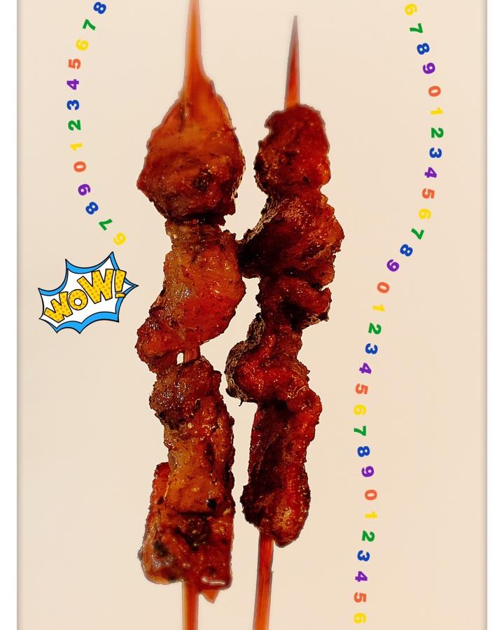 羊肉串用家里烤箱烤出明火烧烤的味道！