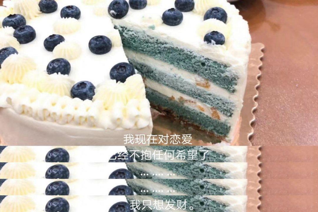 蝶豆花戚风蛋糕｜后蛋法