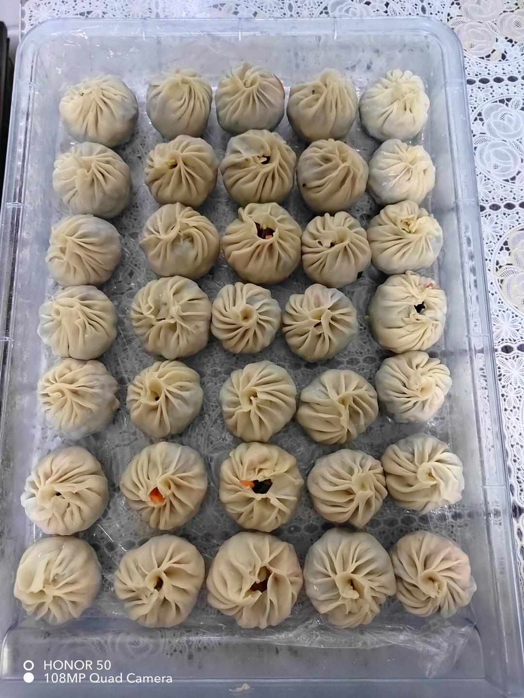 好吃又快手的薄皮素生煎（饺子皮版)