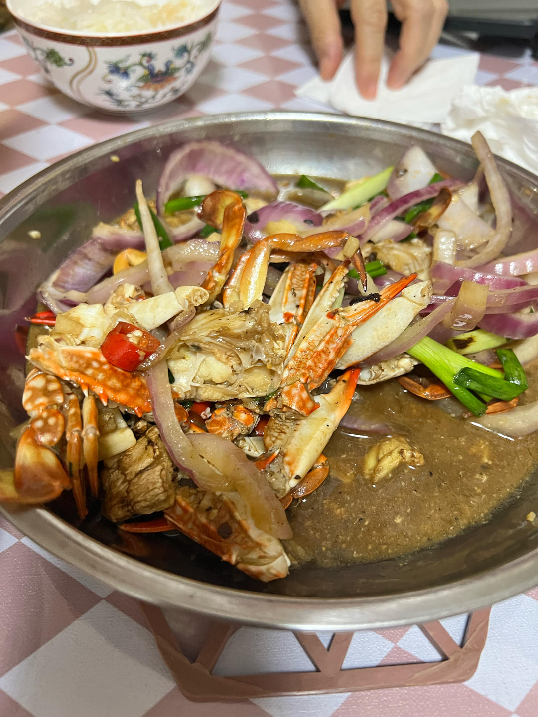 姜葱炒花蟹🦀️