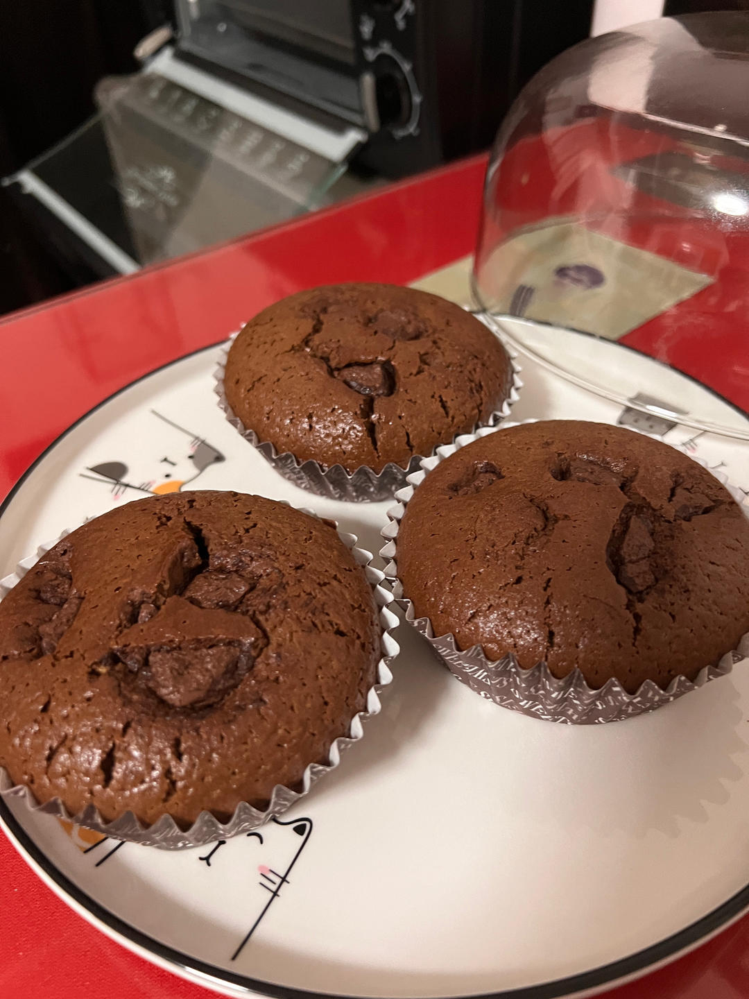 在家做巧克力蘑菇头麦芬蛋糕🍫