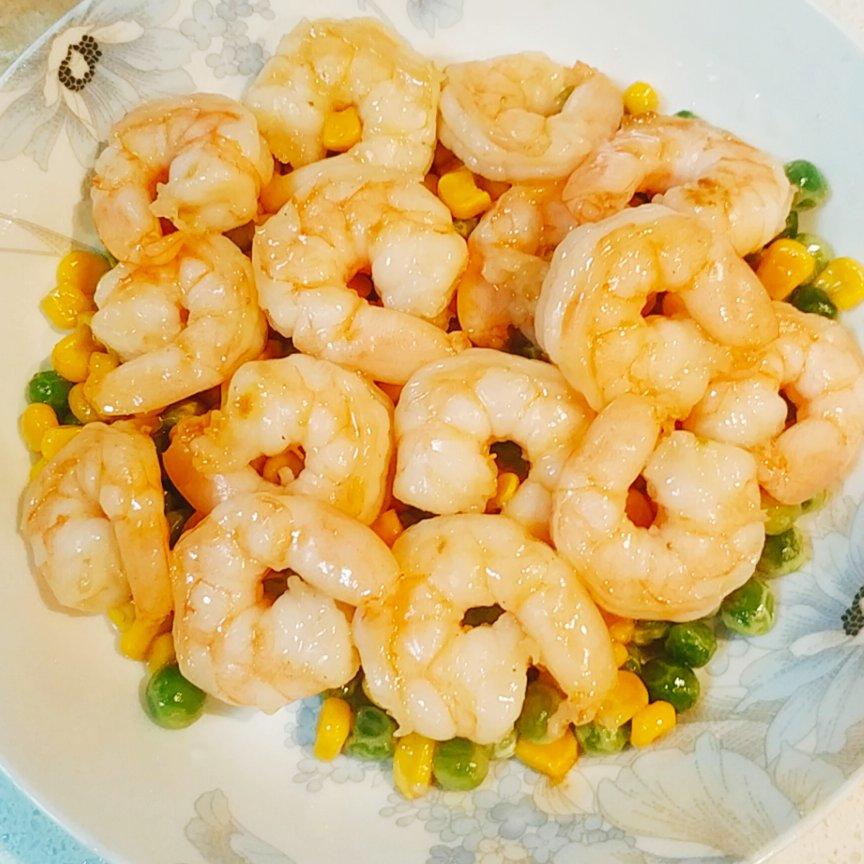 三色炒虾仁