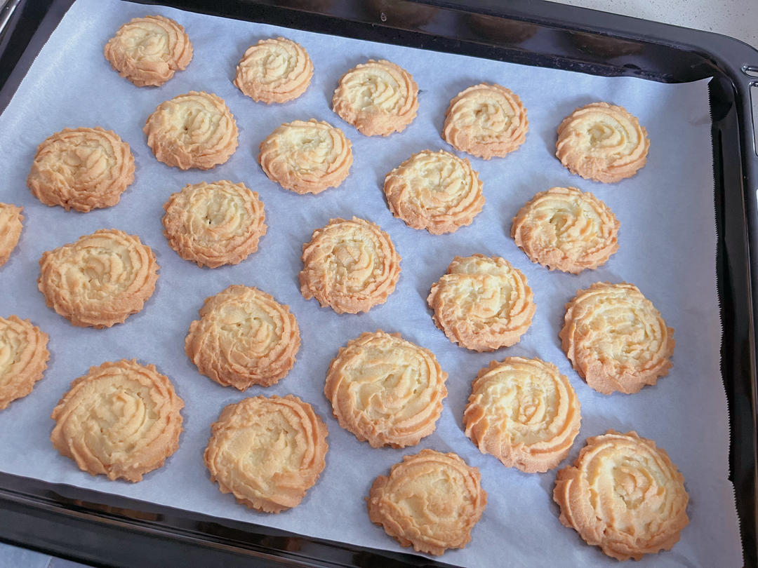 零失败花纹超级立体的黄油曲奇