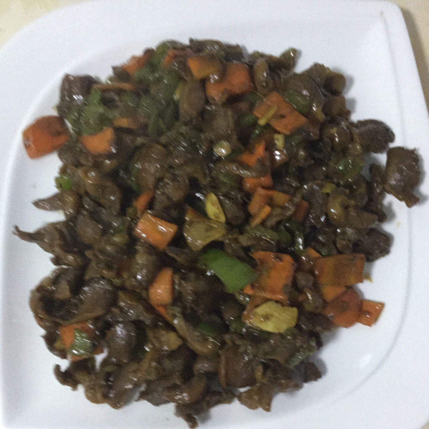 爆炒鸡胗