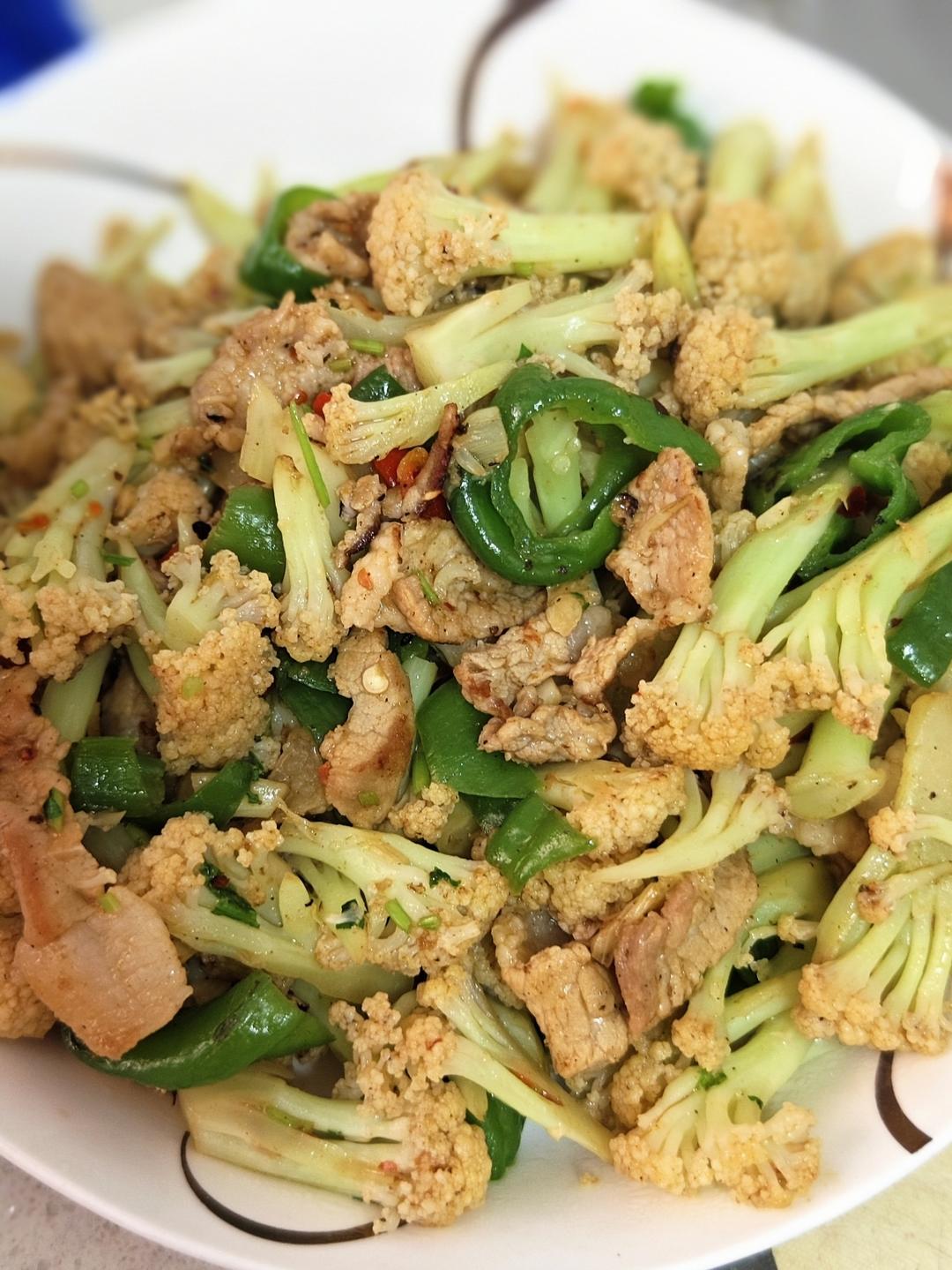 和饭店一个味道的干锅花菜