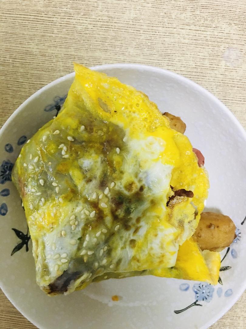 天津卫的早餐～煎饼果子