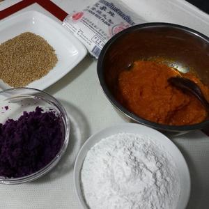紫薯南瓜饼的做法 步骤1