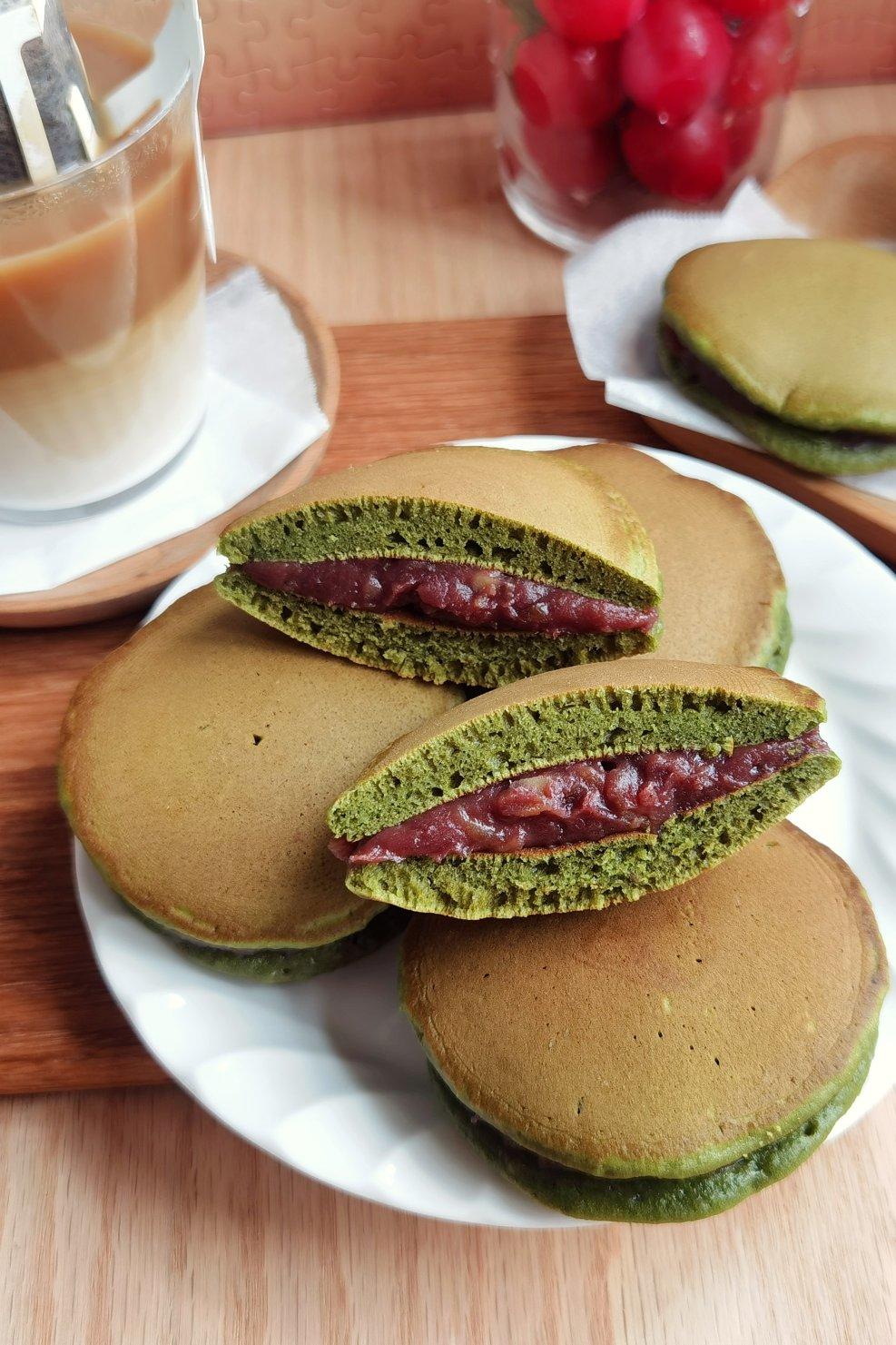 抹茶蜜豆铜锣烧