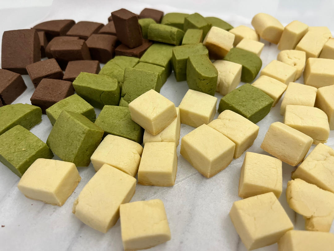 三色炼乳小方