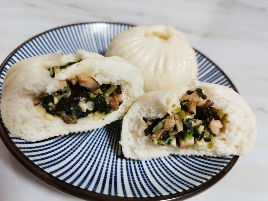 上海绿杨村【香菇菜包】提褶包操作视频/包子注意点