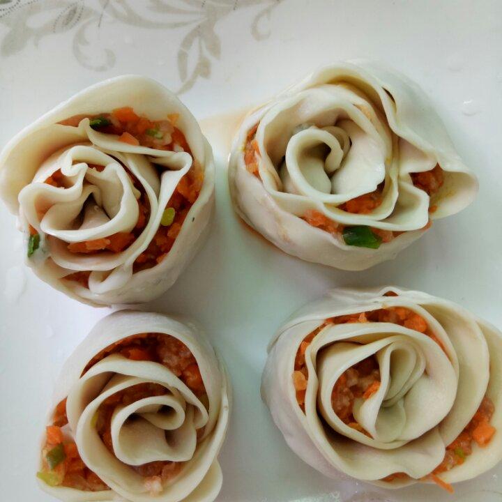 玫瑰花饺子