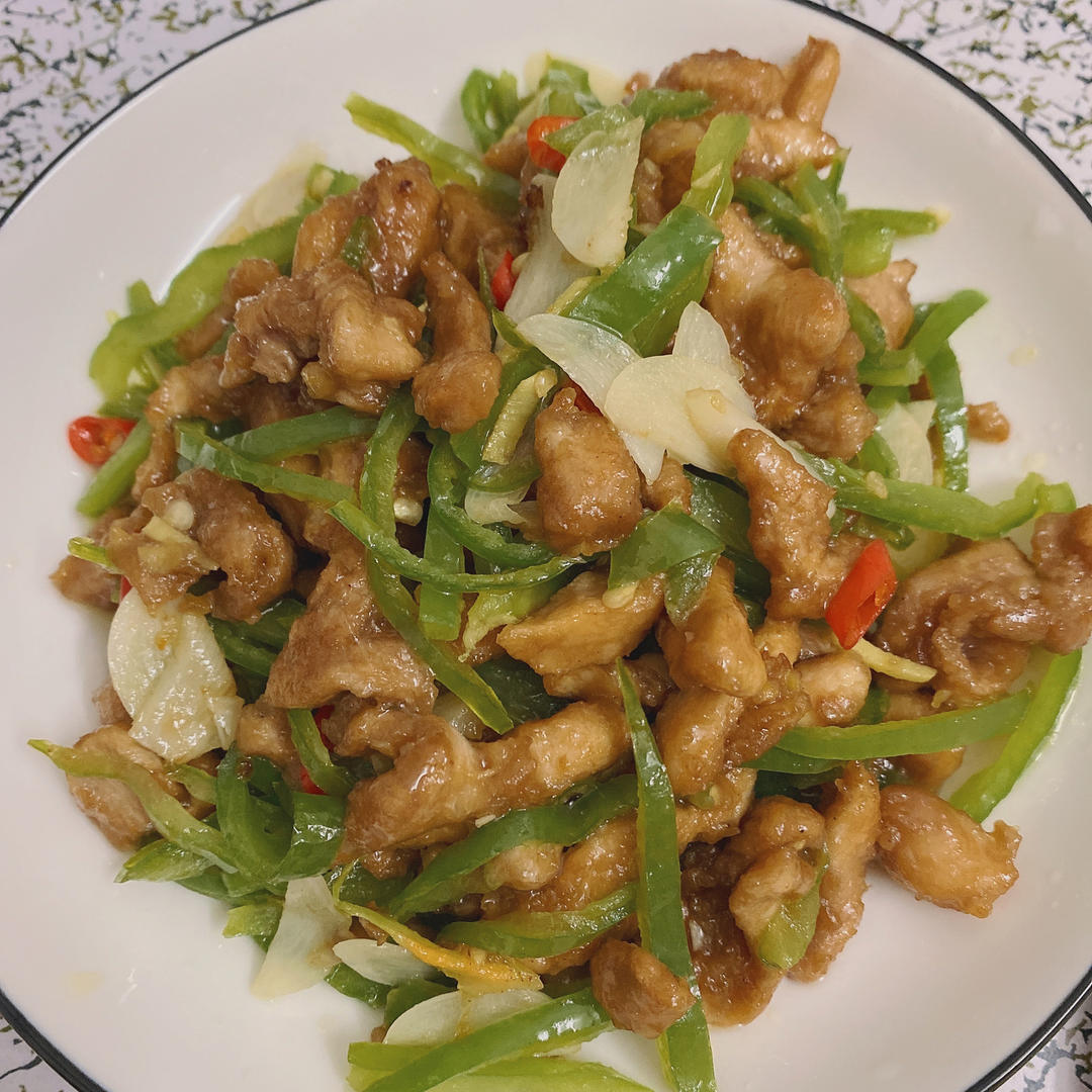 青椒炒鸡腿肉（大厨级别）