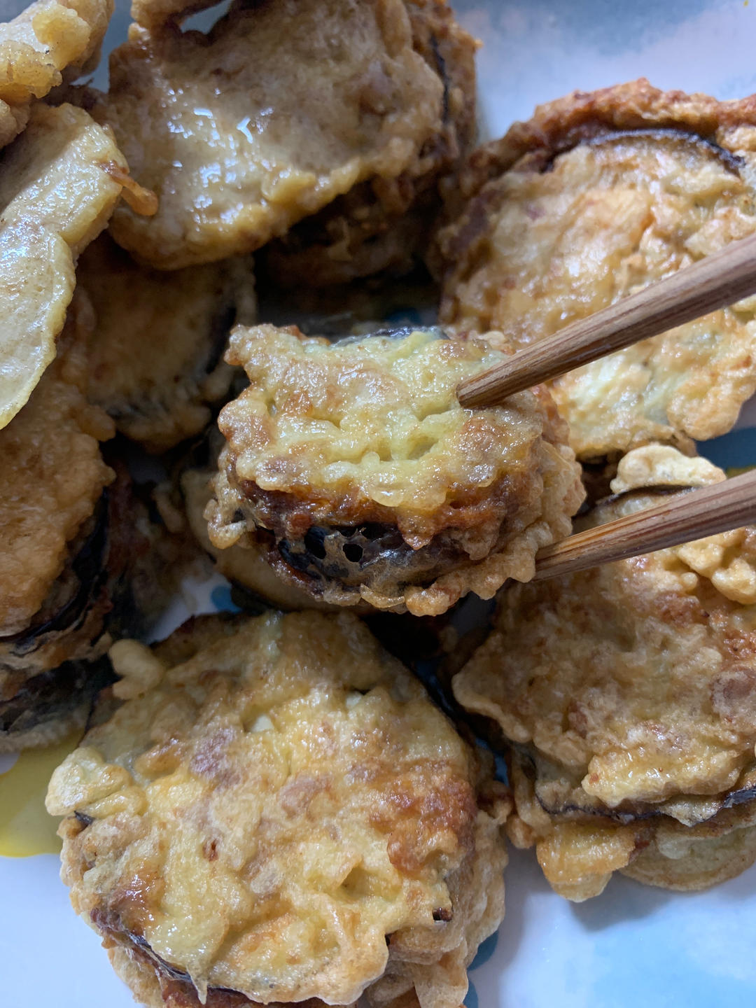 酥炸茄盒￨外酥里嫩