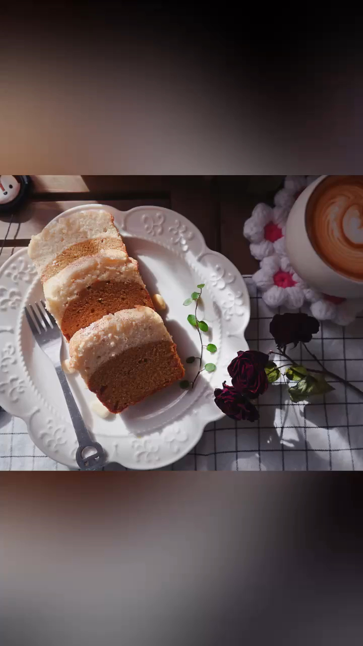 达克瓦兹雪顶✨焦糖咖啡磅蛋糕✔️下午茶甜品