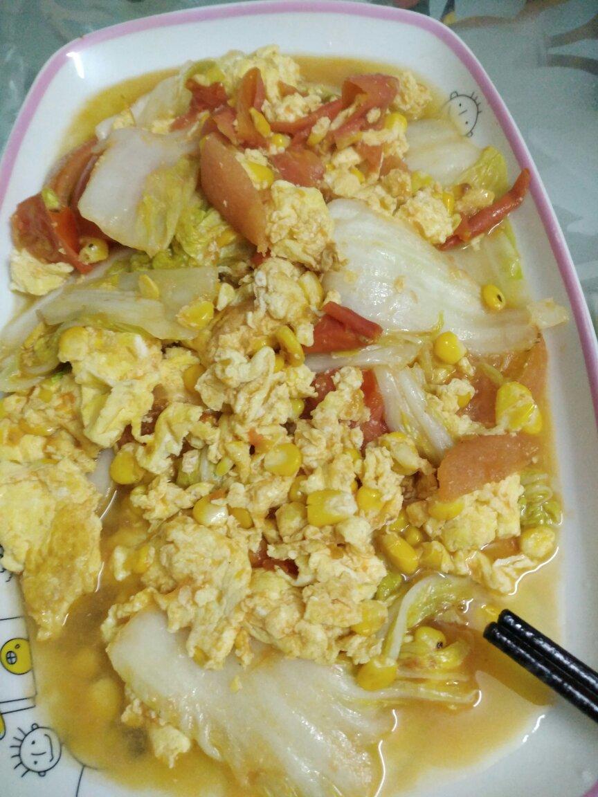 西红柿炒大白菜