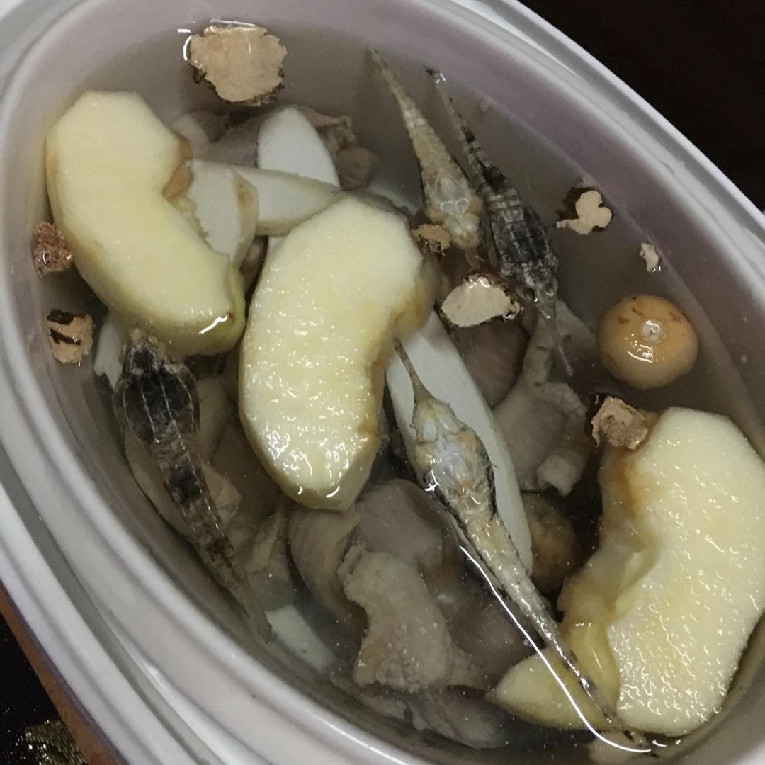 新之助他妈美亚做的海麻雀虎乳苹果汤