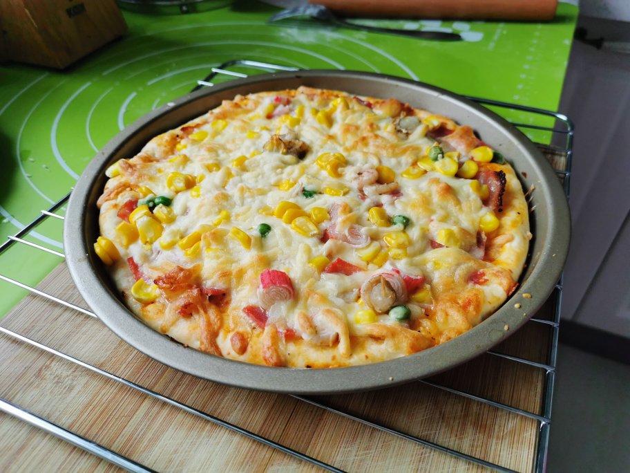 儿子说比BSK好吃的披萨（含披萨酱、饼底做法）