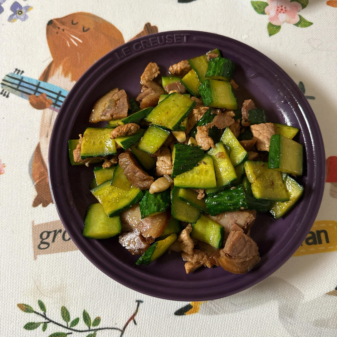 脆黄瓜炒肉