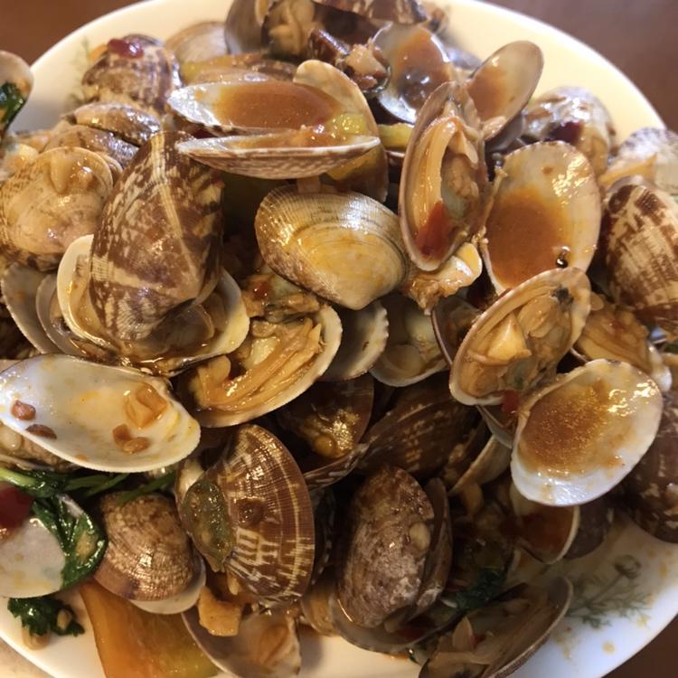 爆炒花甲（孕妇可吃）