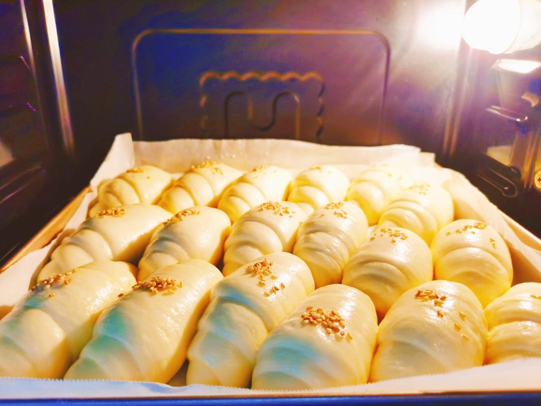 牛奶面包卷🥐（超软超拉丝）一次发酵