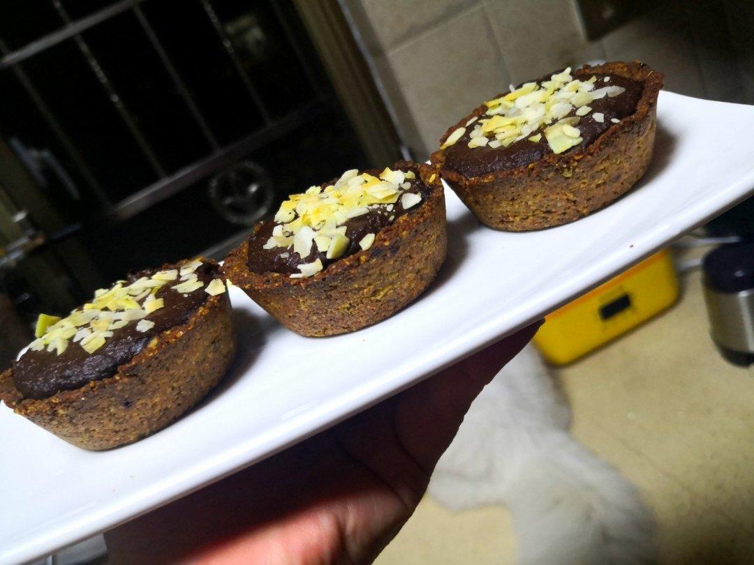 将低卡做到极致——可可山药冻燕麦塔