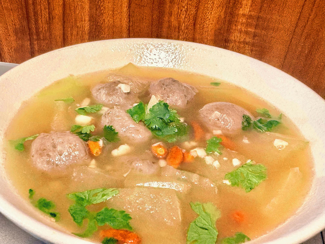 营养美味的冬瓜牛肉丸汤💯