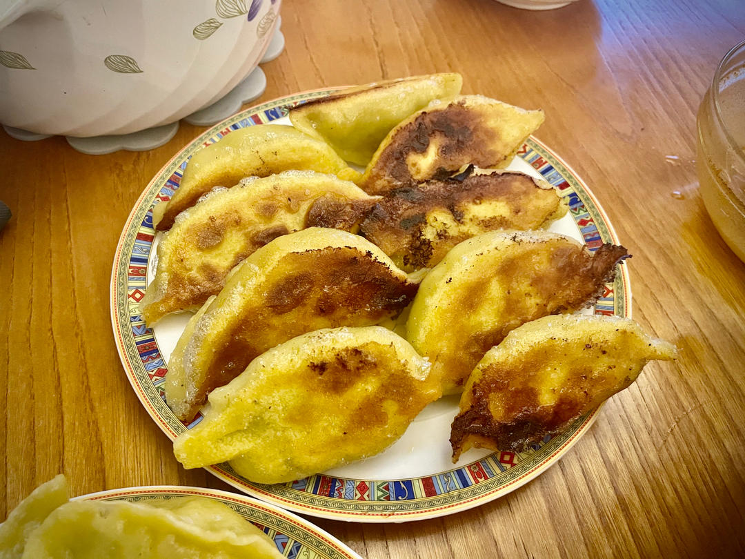 玉米面蒸饺素萝卜馅