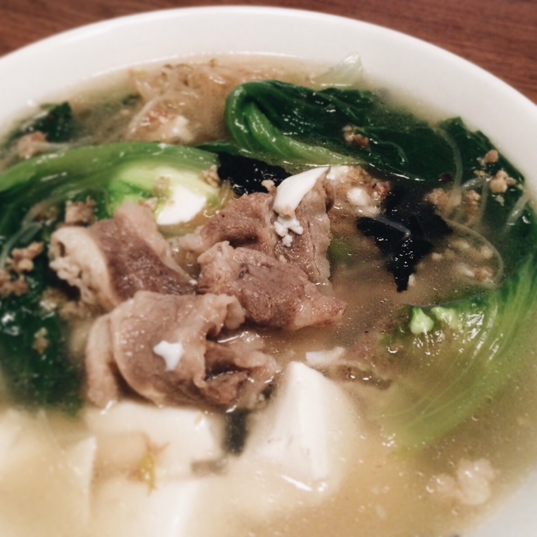 青菜豆腐汤