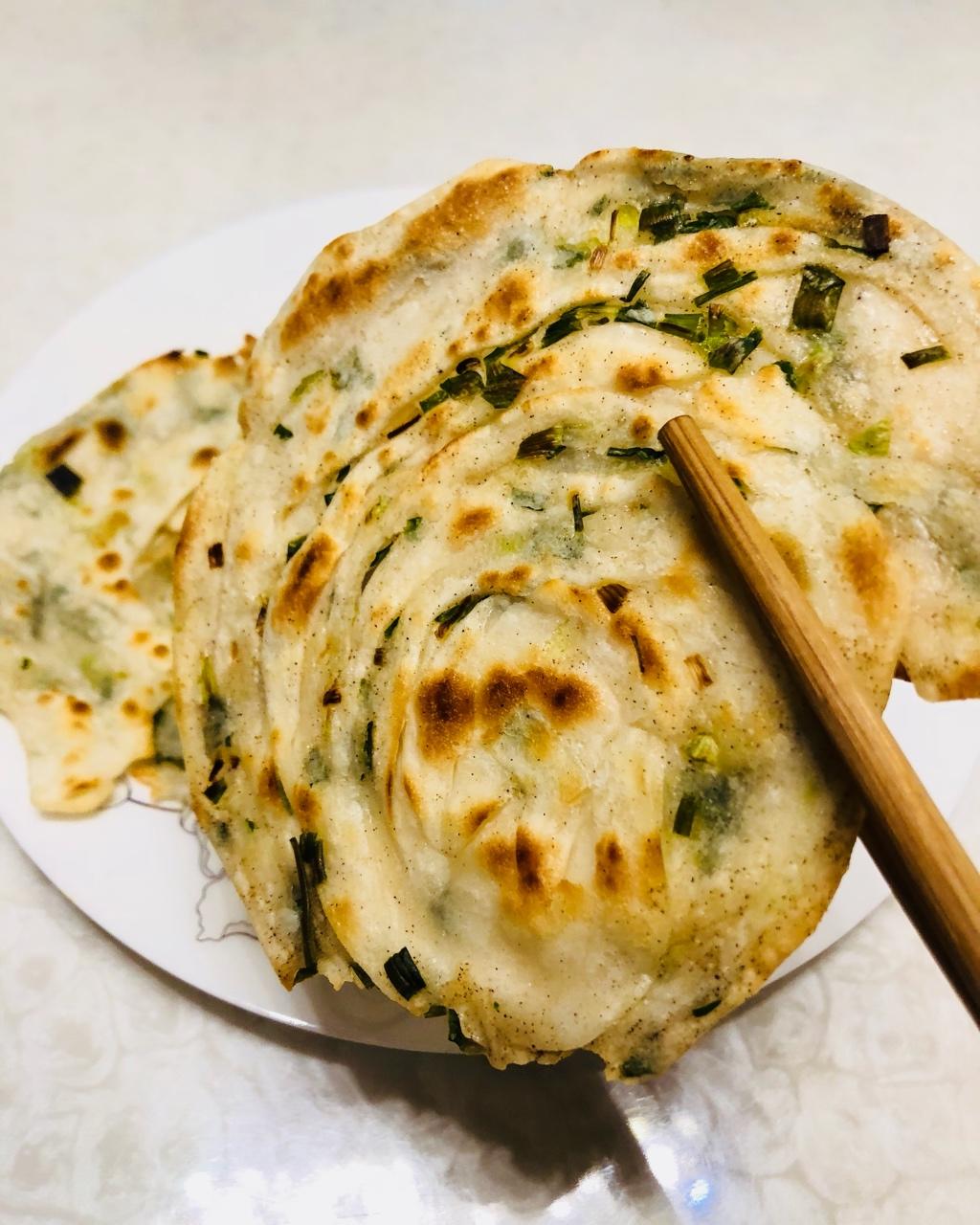 饺子皮葱油饼