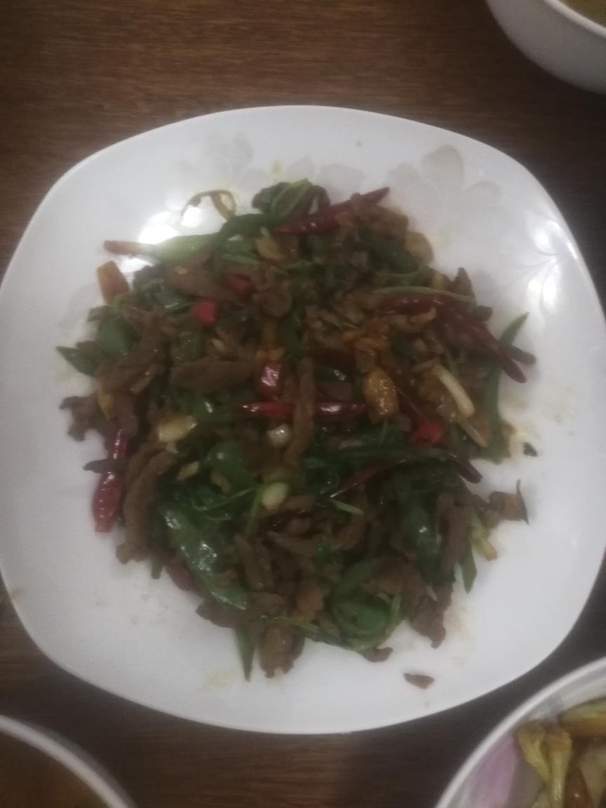 香菜牛肉丝（下饭神器）