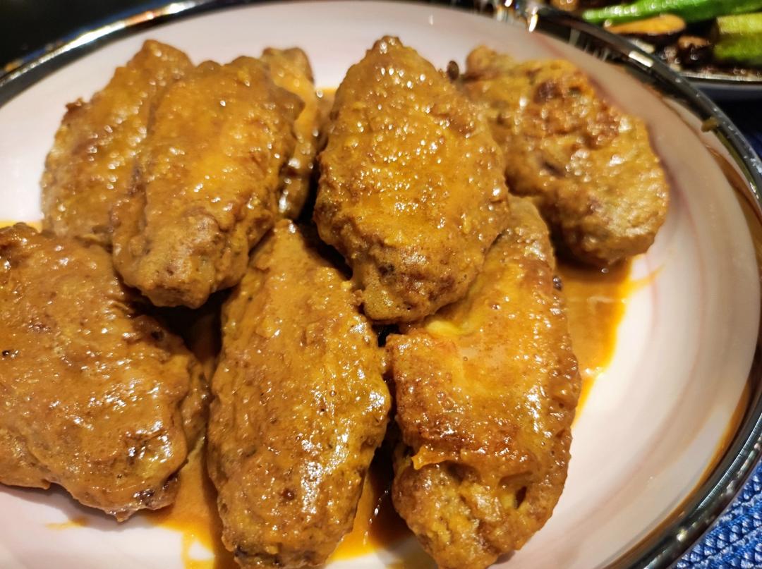 免油炸，空气炸锅酥脆咸蛋黄鸡翅
