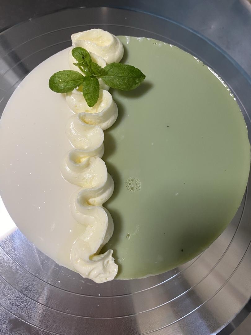 双色慕斯~圣安娜花嘴装饰Idea2~