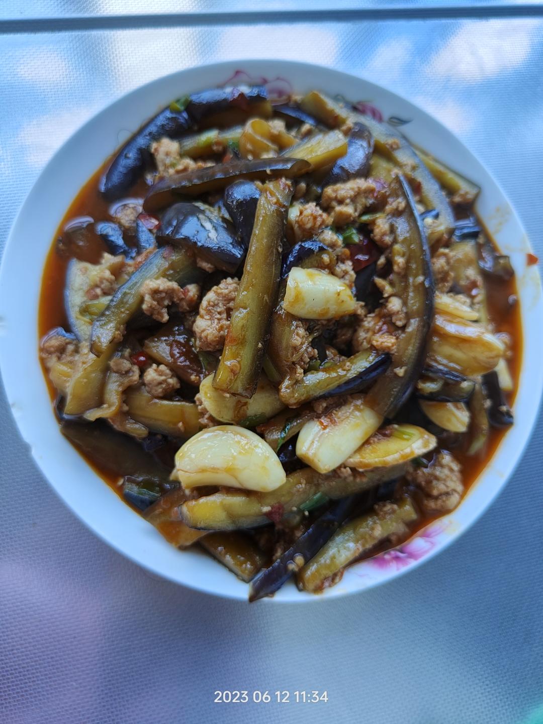 红烧肉沫茄子