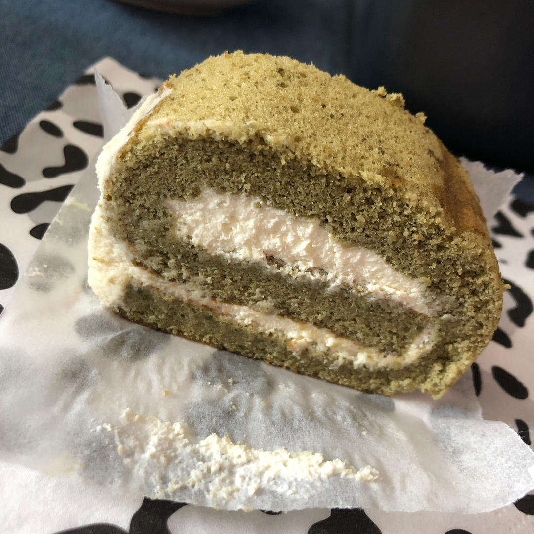 抹茶红豆蛋糕卷
