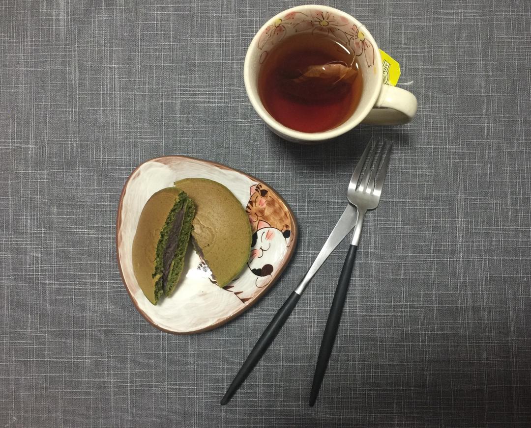 抹茶蜜豆铜锣烧